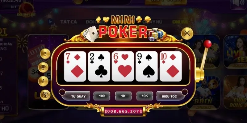 Nổ hũ casino với Poker mini cực hay tại bay247